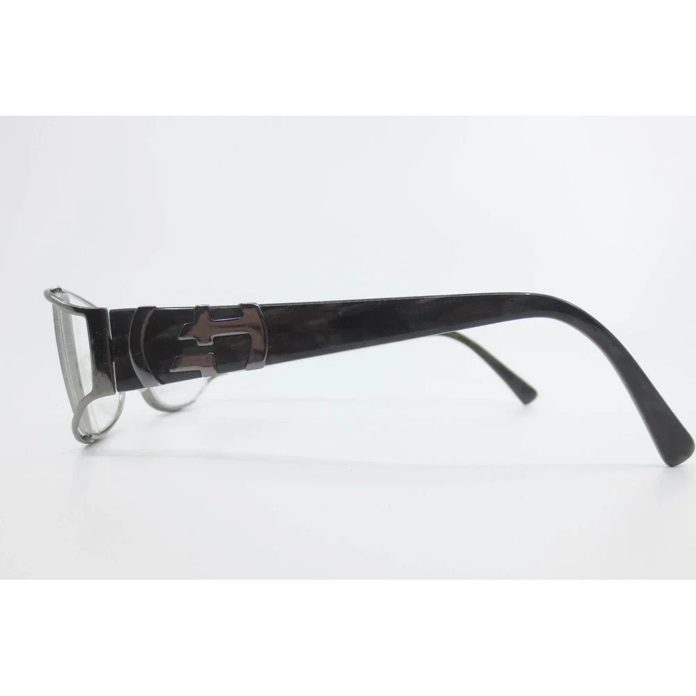 Giorgio Armani GA 480 EOA Gunmetal Rectangular Eyeglasses Frames Italy 54-18-130